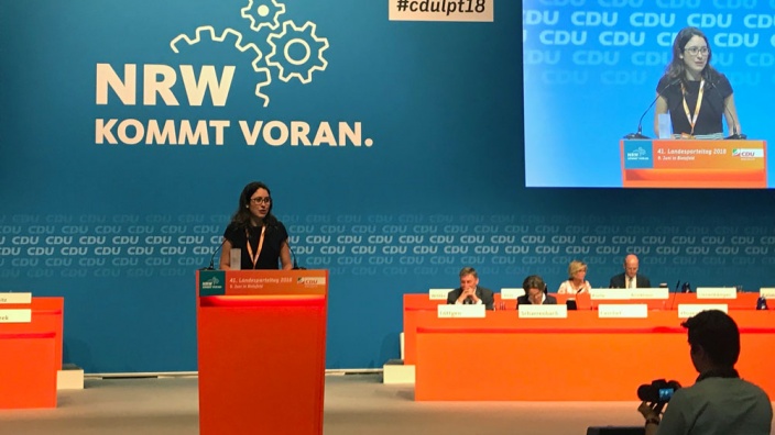 Romina Plonsker MdL stellt sich beim 41. Landesparteitag vor